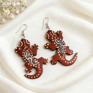 Special Offer Painting Wood Earrings Shaped